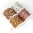 thumbnail image 3 of Exquisite 1.5mm Sequins Gold Silver Copper Cable Necklace Components Craft DIY 2M Sequins Chain Findings Jewelry Making KC GOLD, 3 of 8