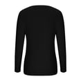 thumbnail image 3 of 3PCS Long Sleeve Basic Tops for Women, Women's Ribbed Scoop Neck Slim Fitted T Shirts Basic Solid Long Sleeve Layering Tee Tops, 3 of 6