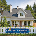 thumbnail image 6 of Blue Happy 50th Birthday Star Backdrop Banner Party Supplies Decorations Photography Props Background Celebration Event, 6 of 7