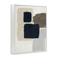 thumbnail image 4 of Stupell Industries Navy Blocked Shapes Abstract Painting White Framed Art Print Wall Art, 16 x 20, 4 of 10