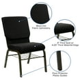 thumbnail image 4 of Flash Furniture HERCULES Series 18.5''W Church Chair in Black Dot Patterned Fabric with Book Rack - Gold Vein Frame, 4 of 11