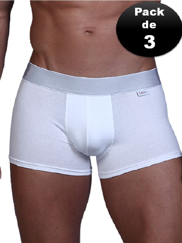 Pack De 3 Boxer Corto 100 Algodon Zaga Zaga Boxer Zaga Trunk Algodon Walmart en linea