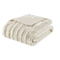 Gracie Mills Wilfred Long Faux faux Throw Blanket GRACE-3669 Luxurious Micro Fabric