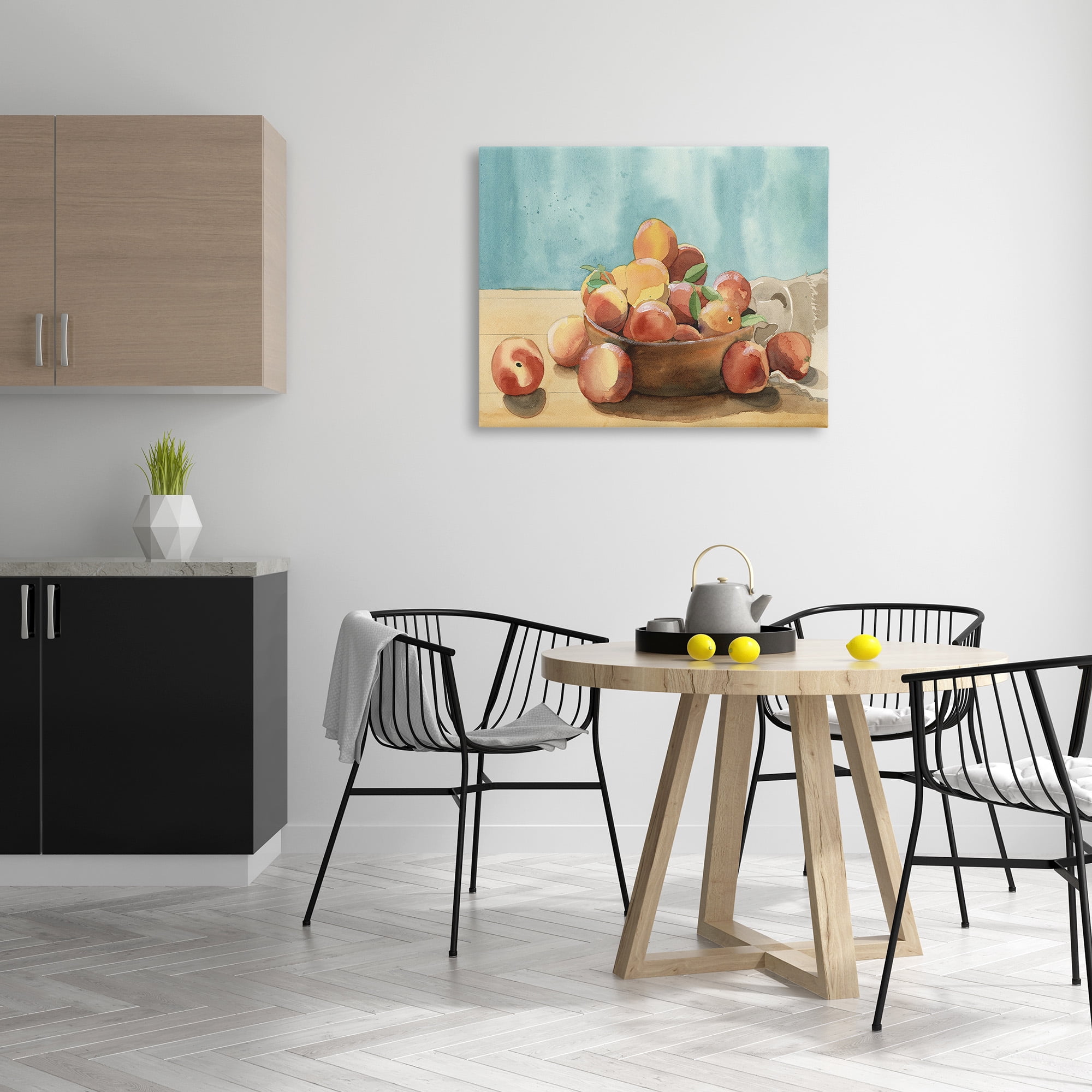 Stupell Industries Traditional Apple Painting Food & Beverage Painting Gallery Wrapped Canvas Art Print Wall Art, 40 x 30