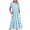 Sky Blue dresses for women, variant on Baikeli Womens Dresses Clearance Sale Women's Fashion Round Neck Short Sleeve Printed Dress Summer Party Dress