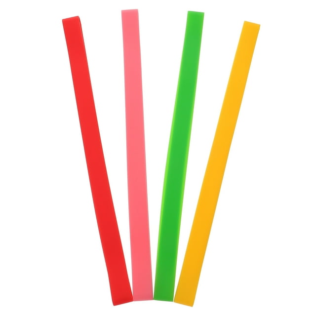 SWETRACE Beach Chair Strap 4Pcs Anti Slip Silicone Towel Fixing Bands Assorted Color 12.2x0.7x0.1in