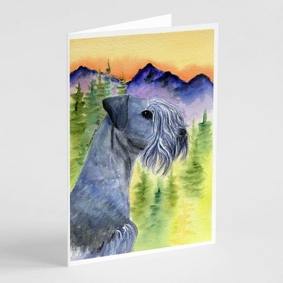 Cesky Terrier Greeting Cards and Envelopes Pack of 8