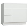 thumbnail image 6 of Vanity Art 36" W Birch Plywood Freestanding Single Base 2 Drawers Storage Cabinet with Soft Close Door, 6 of 9