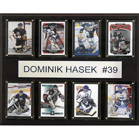CandICollectables 1215HASAK8C NHL 12 x 15 in. Dominik Hasak Buffalo Sabres 8-Card Plaque