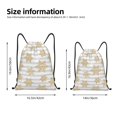 thumbnail image 2 of Sikiie Gold Snowflake Drawstring Backpack Drawstring Bags, Draw String Back Bag for Sports, Gym, Travel, Swimming, Beach-Medium, 2 of 6