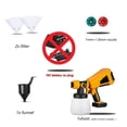 thumbnail image 1 of 1000mL Electric Paint Gun Spray Gun High Power Electric Paint Sprayer Flow Control With 3 Nozzle For 18V Battery ,Easy Use, 1 of 7