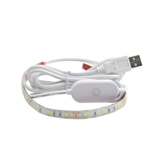 Bearachild Máquina de coser de 6500K, tira de luz LED superbrillante, fuente de alimentación USB con atenuador táctil, lámpara de trabajo para trabajo Iluminación navideña Bearachild HA018456-00