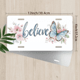 thumbnail image 2 of 1 Pcs 2D Flat License Plate Covers & Frames, believe with floral For Decorative Front, Waterproof For Decoration Aluminum License Plate Covers & Frames Cover For Men Women, 12" X 6", 2 of 6