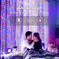 thumbnail image 4 of 100 LED Curtain Lights, USB Window Lights, 3m x 1m 8 Modes Remote Control Fairy Light Waterproof LED Copper String Lights for Outdoor Indoor Wedding Party Garden Bedroom Decoration (Multicolor), 4 of 13