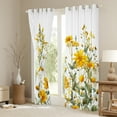thumbnail image 3 of Castle Fairy Botanical Plants Boy Girl Black Out Curtains,Floral Daisy Curtains Pack Of 2 (42X63 Each),Chic Flower Bedroom Curtains,Lightweight Room Decor, 3 of 6