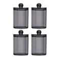 thumbnail image 1 of Holder Dispenser Stackable Jars with Storage Lids for Cotton Swabs Balls Pads Floss Pack Canister, 1 of 7