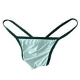 thumbnail image 4 of Arnsht Men's Fashion Sexy Erotic Panties Stretchy Low Waist Solid Color Triangle Panties Underwear Breathable Thong Briefs Green M, 4 of 4