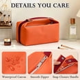 thumbnail image 5 of Fammart Travel Makeup Bag, Waterproof Canvas Cosmetic Bag Make Up Organizer Case for Women, Large Toiletry Bag Skincare Pouch for Toiletries Accessories Brushes, 5 of 8