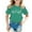 Multicolore, variante sur JTieacloth Imprimé St. Pat Col Rond Manches Courtes pour Filles École Décontracté Tailles 4-5 Ans