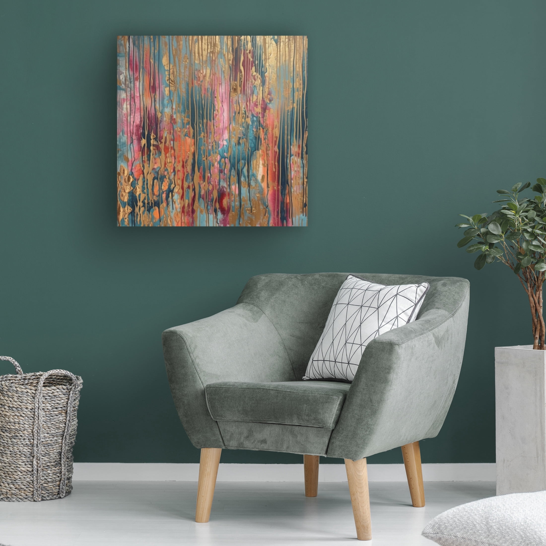 Canvas Wall Art - Sasha 'Enticements III' Wall Art for Living Room, Bedroom, or Office Décor by Trademark Fine Art - 24 x 24 Inches