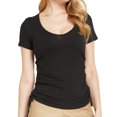 thumbnail image 2 of SSLR Deep V Neck T Shirts for Womens Slim Fit Short Sleeve T Shirts Tops, 2 of 7