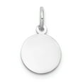 thumbnail image 1 of FB Jewels 14k White Gold Plain .011 Gauge Round Engravable Disc Charm, 1 of 2