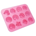 thumbnail image 5 of 12-Cavity Flower & Heart Silicone Mold, Multi-Purpose Baking Mold for Chocolate, Candy, Jelly, Bath Bombs, and Guest Soap, Non-Stick Food-Grade Mold for DIY Desserts and Crafts(1PC), 5 of 6