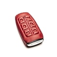 thumbnail image 3 of Vitodeco Leather Smart Key Fob Case Cover Protector Compatible with Genesis GV70, GV80, G70, G80 (2021-2025 Models) - 6-Button, Red, 3 of 6