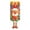 A003- C, variant on Door Decorations Hanging Colorful 3D Puffy Santa Christmas Fabric Banner for Front Entryway Indoor Home Holiday Decor 1 Piece