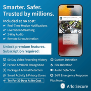 Pack of 2 Arlo Pro 5S 2K HDR Wireless Outdoor Security Camera - White