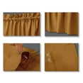 thumbnail image 5 of Vargottam Cotton Slub Dark Mustard Curtains 84 Inch Long Window/Door Curtain 2 Panels Rod Pocket Window/Door Living Room Drapes, 5 of 5