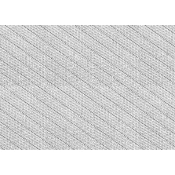 Ahgly Company Indoor Rectangle Patterned Platinum Gray Area Rugs, 5' x 7'