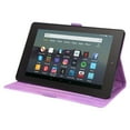 thumbnail image 4 of Decase for Amazon All-New Kindle Fire 7 Tablet (2022 Release-12th Gen) Latest Model, Shockproof Embossed PU Leather Stand Protective Wallet Cover with Card Slots, Purple, 4 of 6