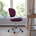 thumbnail image 2 of Scranton & Co Mid-Back Mesh Task Office Chair in Burgundy, 2 of 7