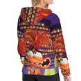 thumbnail image 4 of Lsque inside out 2 Pattern Casual Women's Hoodie,Hooded Sweatshirt with Kangaroo Pocket,Pullover Hoodie with Eye-catching Drawstrings-Large, 4 of 8