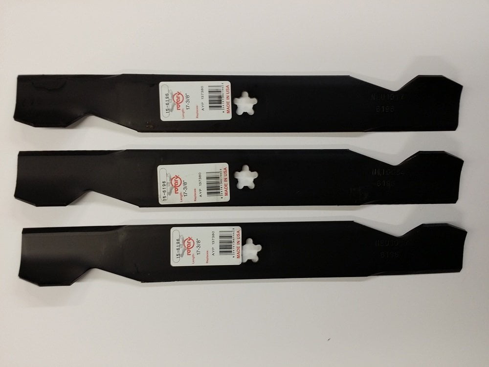 NEW 3 Pack USA Made Blades For Craftsman 137380 Husqvarna 532137380 for 50" Deck 