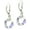 Clear AB, variant on Sterling Silver Swarovski Elements Vitrial Light Donut Crystal Dangle Earrings