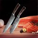 thumbnail image 4 of Juego de 5 cuchillos de cocina clásicos de Damasco con mango cómodo., 4 of 8