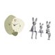 thumbnail image 5 of Reloj de pared con estatua sentada, figura escultural, adorno, relojes decorativos silenciosos, material cerámico, adecuado para oficina, hogar, aula,, 5 of 8