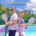 thumbnail image 6 of Golabs PB1 Fiberglass Pickleball Starter Set for All Ages and Levels, with 4 Balls & Carry Bag, Green, 6 of 10