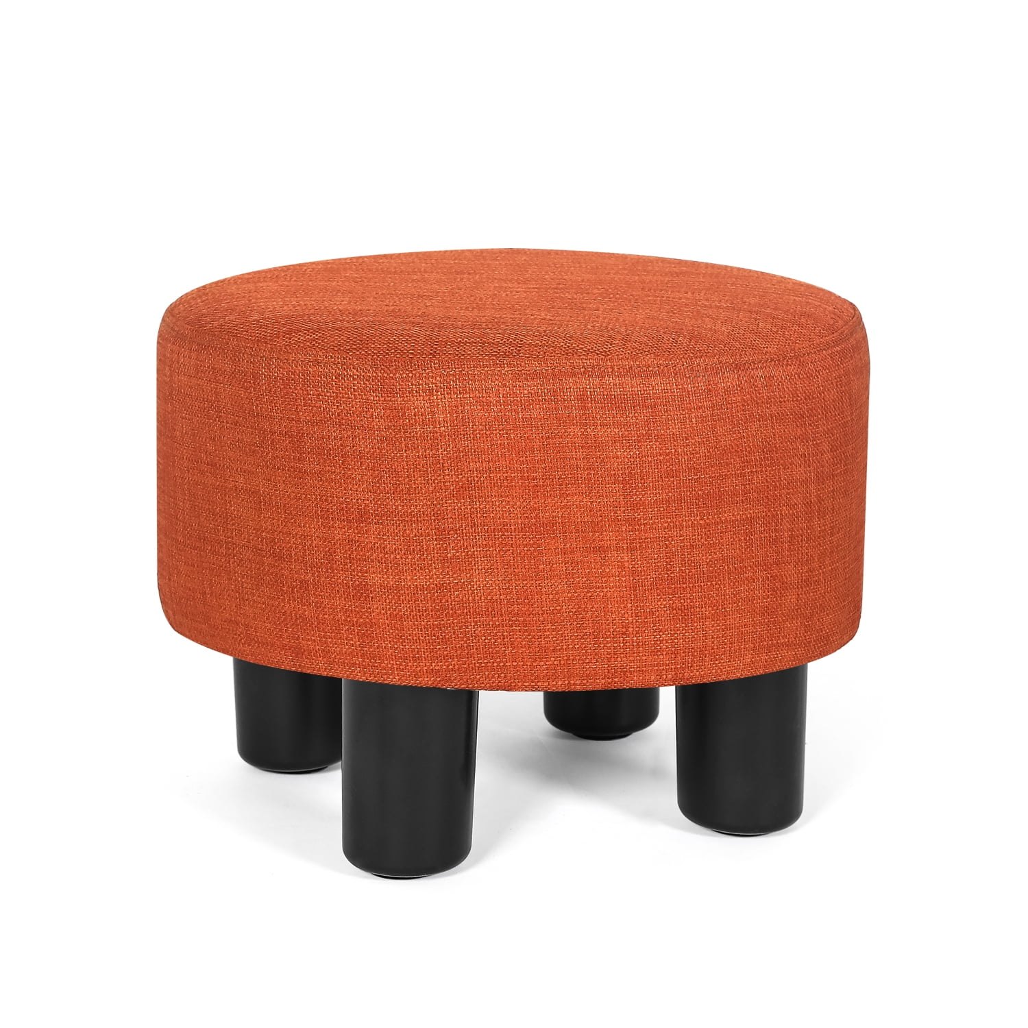 Homebeez Round Footstool Small Upholstered Ottoman Sofa Footrest Stool