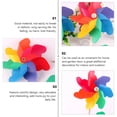 thumbnail image 4 of 10Pcs Colorful Pinwheels for Garden and Lawn Decorations, 4 of 8