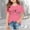 Pink, variant on Toddler Girls Fashion Tops Los Angeles LA Letter Print Casual Loose Fit Crewneck Short Sleeve T-Shirt Pullover Shirt Streetwear Clothes Tee