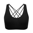 thumbnail image 1 of Ropa interior deportiva de talla grande europea y americana, sujetador deportivo de yoga con tirantes finos y espalda cruzada, sujetador push up para correr y fitness a prueba de golpes, 1 of 6