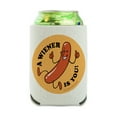 thumbnail image 1 of A Wiener Winner Is You Hot Dog Funny Humor Can Cooler - Drink Sleeve Hugger Collapsible Insulator - Beverage Insulated Holder, 1 of 4