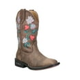 thumbnail image 2 of Roper Girls Dazzle Floral Lights Square Toe Cowboy   Mid Calf Boots, 2 of 5