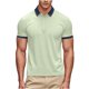 thumbnail image 4 of Negro Camisa de Manga Corta Mujeres Sólido Deportes Solapa Camisa Seca, Unisex Manga Corta Ropa de Trabajo Superior para Ocasional, 4 of 8