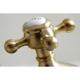 thumbnail image 4 of Kingston Brass KS1167BX Vintage Two-Handle 3-Hole Deck Mount Widespread Bathroom Faucet with Brass Pop-Up in Brushed Brass, 4 of 8