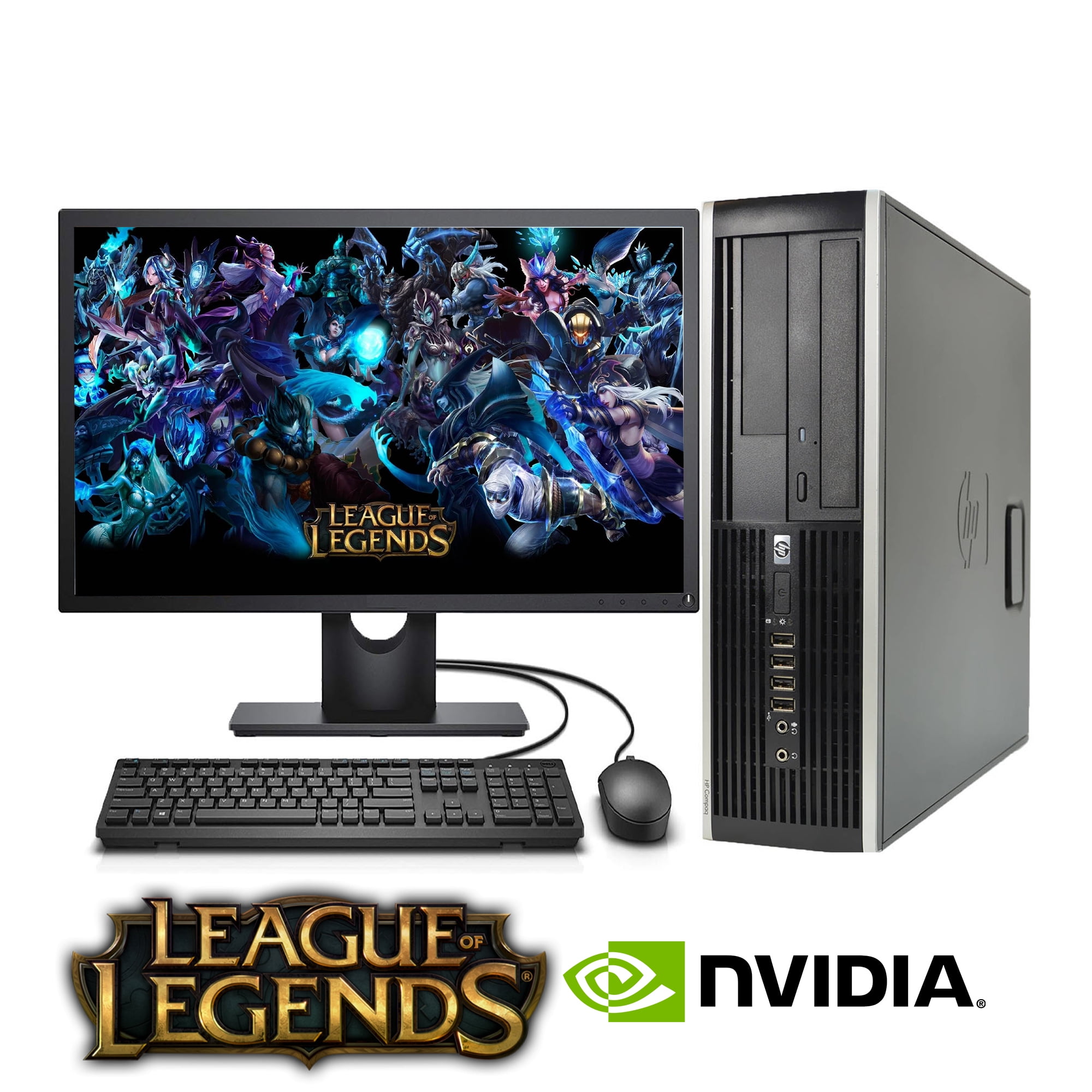 Saks Indsigt kort HP 8200 Gaming Computer PC, Intel i5 Quad Core Gen 2, with NVIDIA GTX  Graphics, 19" Monitor, 8GB DDR3 RAM, 1TB HDD, Wi-Fi, Windows 11 (Used)  (League of Legends Ready) - Walmart.com