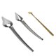 thumbnail image 2 of 3Pcs Cooking Drawing Decorative Spoons Multipurpose Stainless Steel Chef Painting Set for Plates Cakes Coffee, 2 of 3